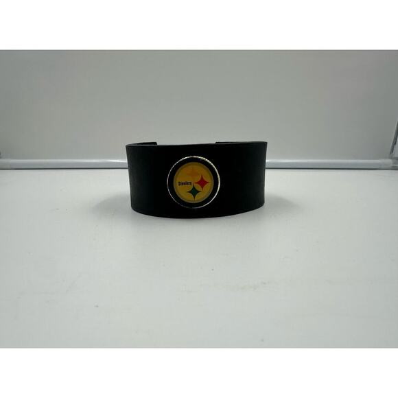 Pittsburg Steelers Leather Braclet - Picture 1 of 3